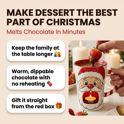 Santa Claus Chocolate Fondue Mug