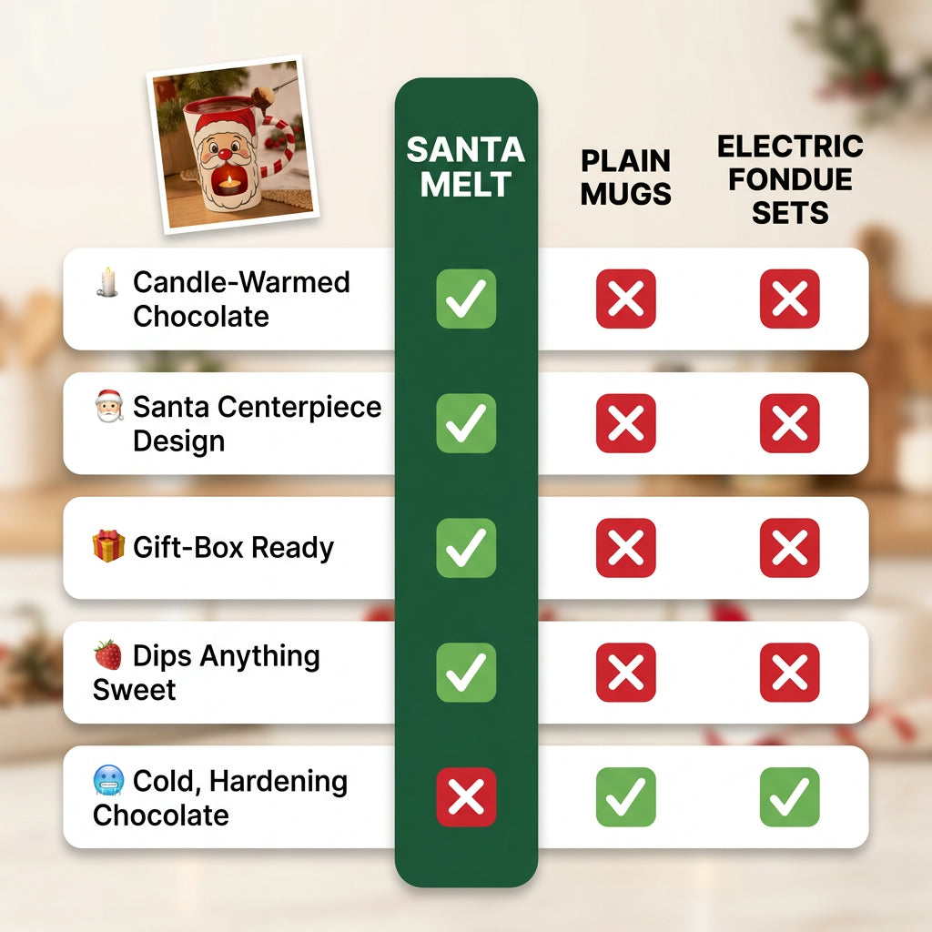 Santa Claus Chocolate Fondue Mug